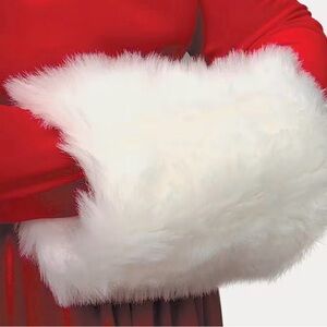 Elegant White Faux Fur Hand Muff